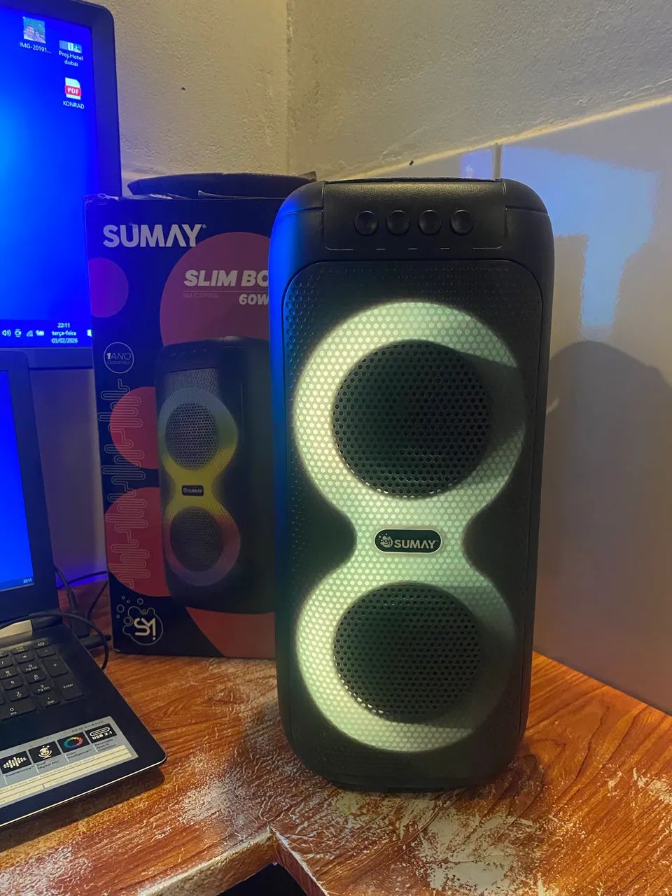 Caixa de som 60w Rms Sumay - Foto 2