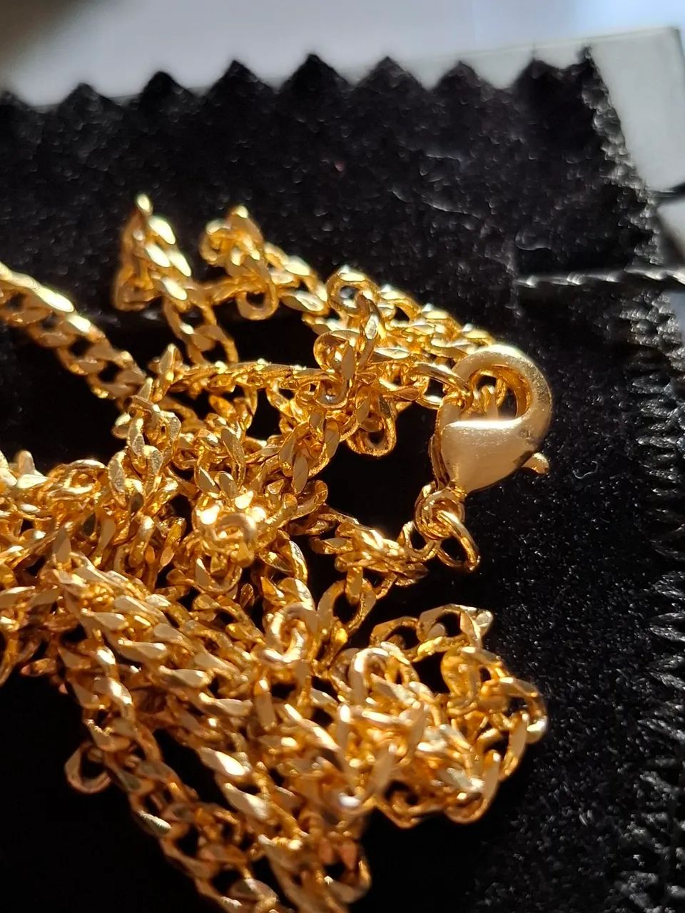 Corrente Grumet 3mm Banhada a Ouro 18k  - Foto 2