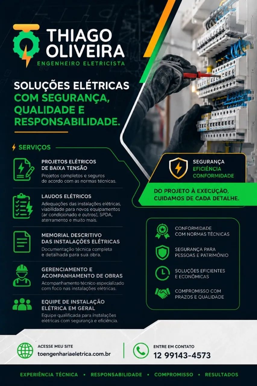 Serviços de Engenharia Eletrica - Instalação - Eletricista