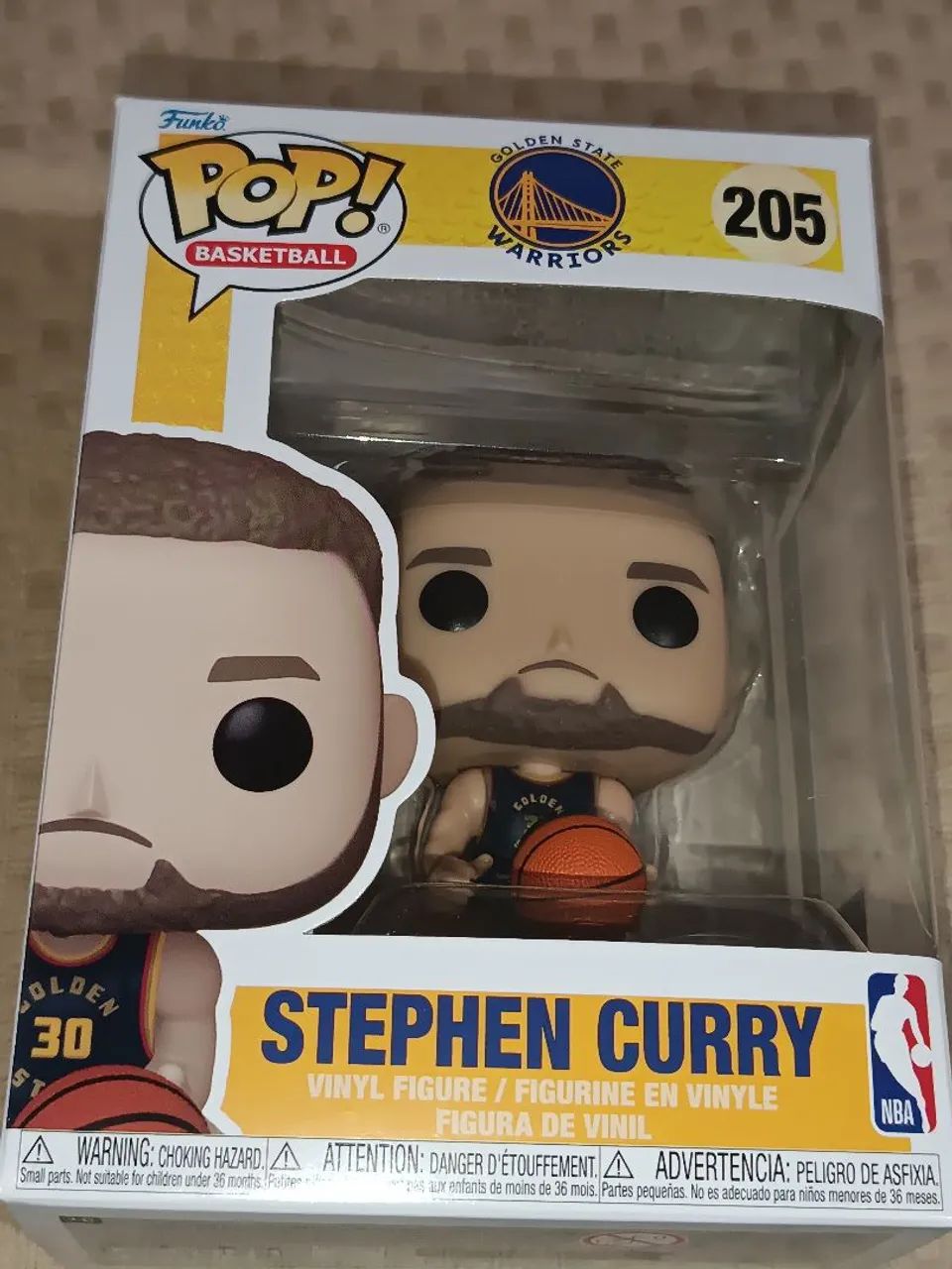 Funko Pop Stephen Curry 205 Oficial 