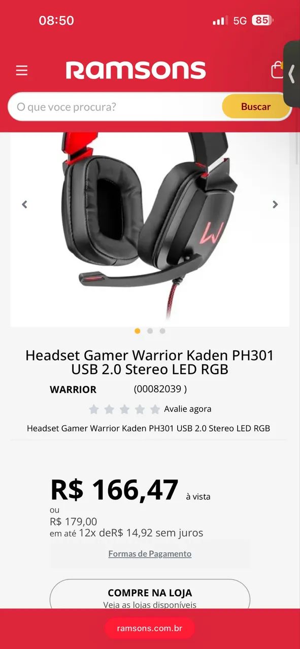 Headset Gamer Warrior - Foto 4