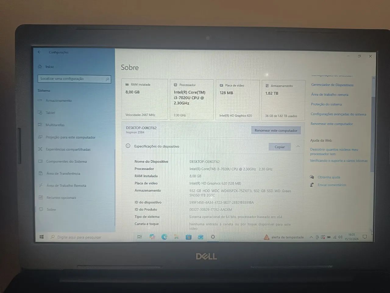 Notebook Dell Inspiron 15  - Foto 4