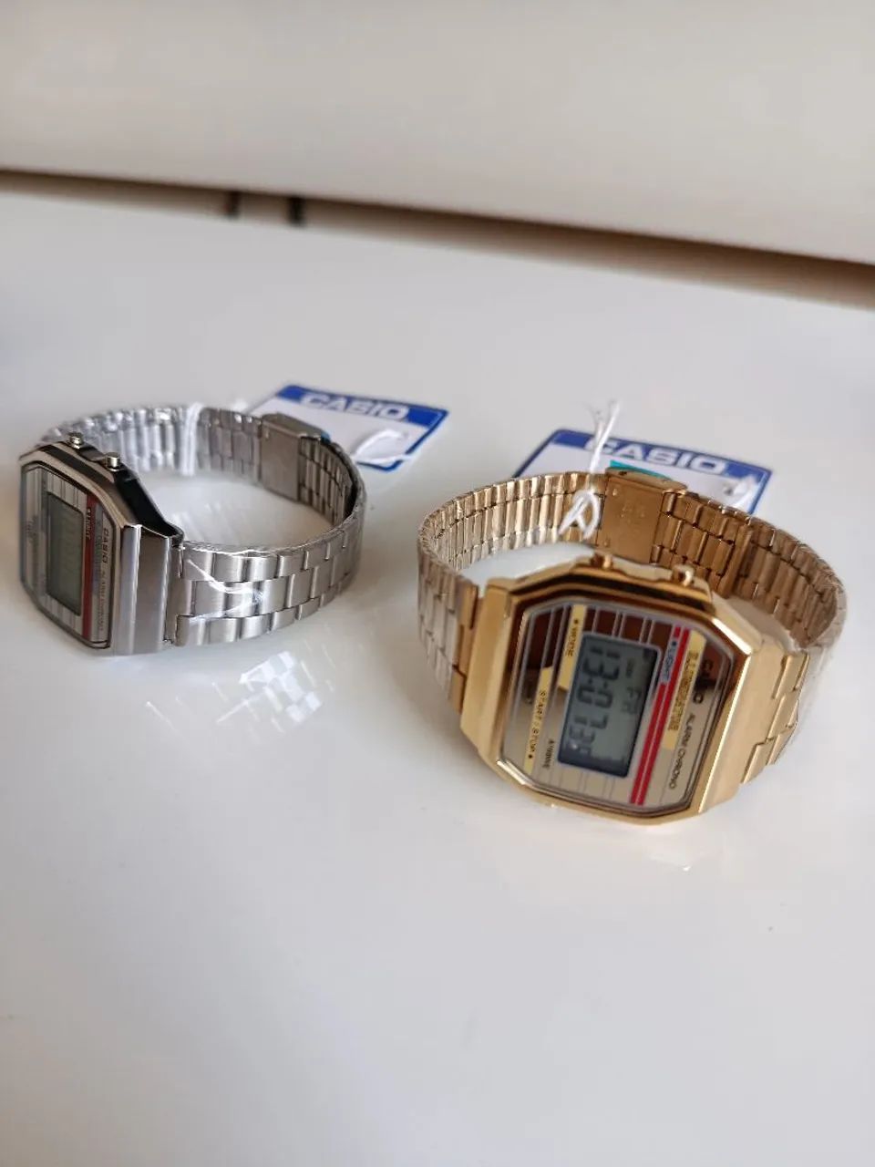 CASIO DIGITAL RETRÔ ANOS 80 ( DOURADO OU PRATA ) - Foto 3