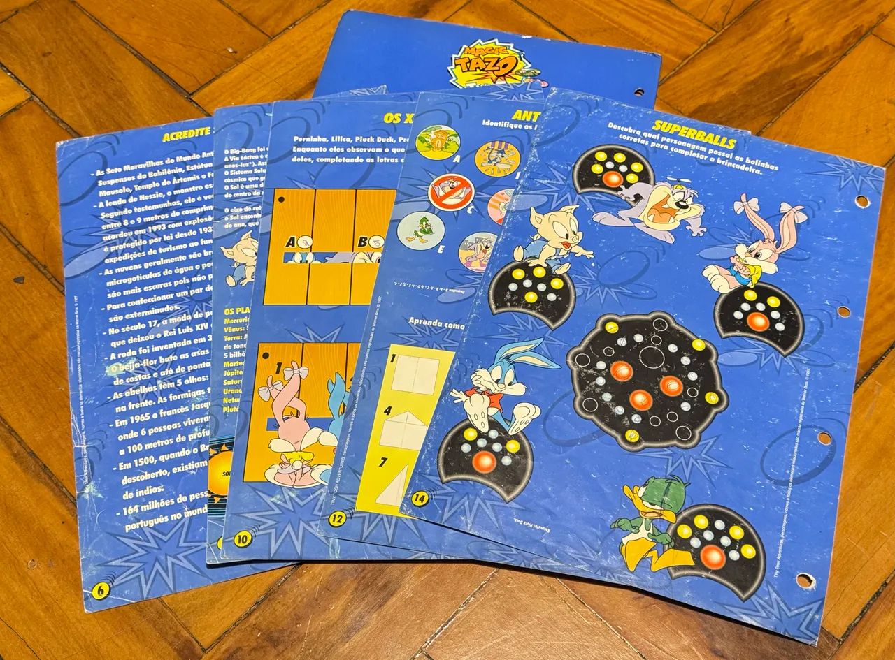 livro ilustrado álbum Magic tazo tiny toon ( sem folhas plásticas) - Foto 3