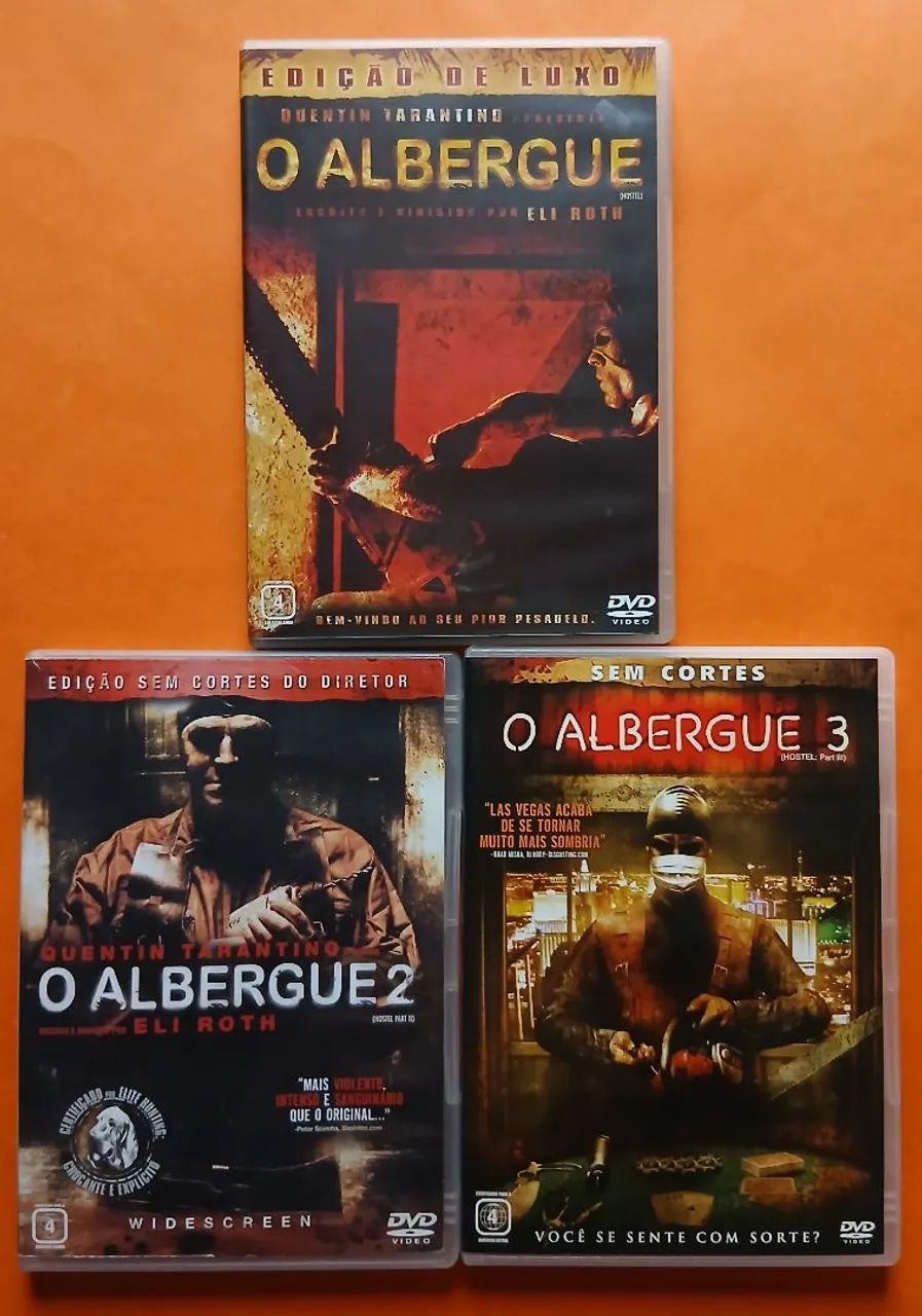 Dvd O Albergue 1, 2 e 3 - Quentin Tarantino