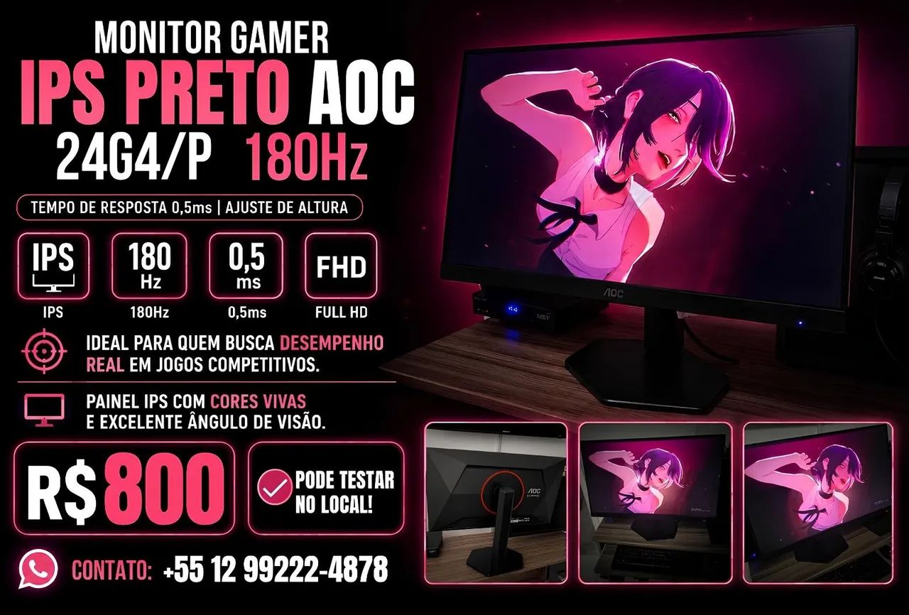MONITOR GAMER BARATINHO - Foto 2