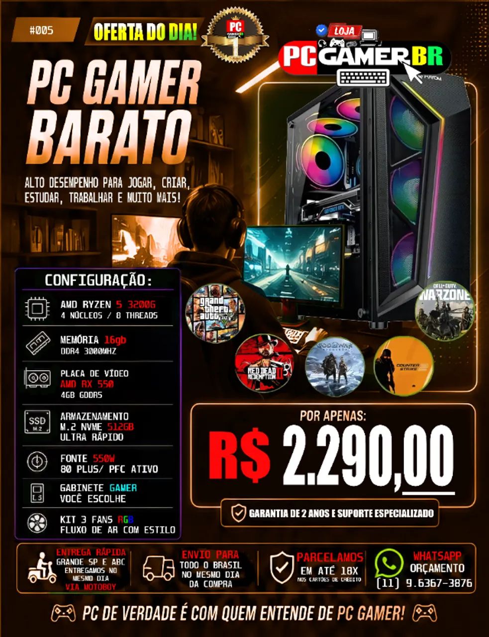 Pc Gamer que voce procura esta aqui! - Foto 5