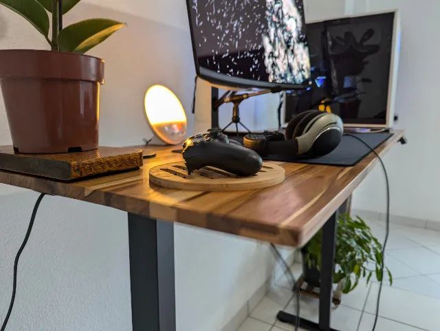 Mesa Ajustável Madeira Maciça Teca (Personalizada) - Foto 3