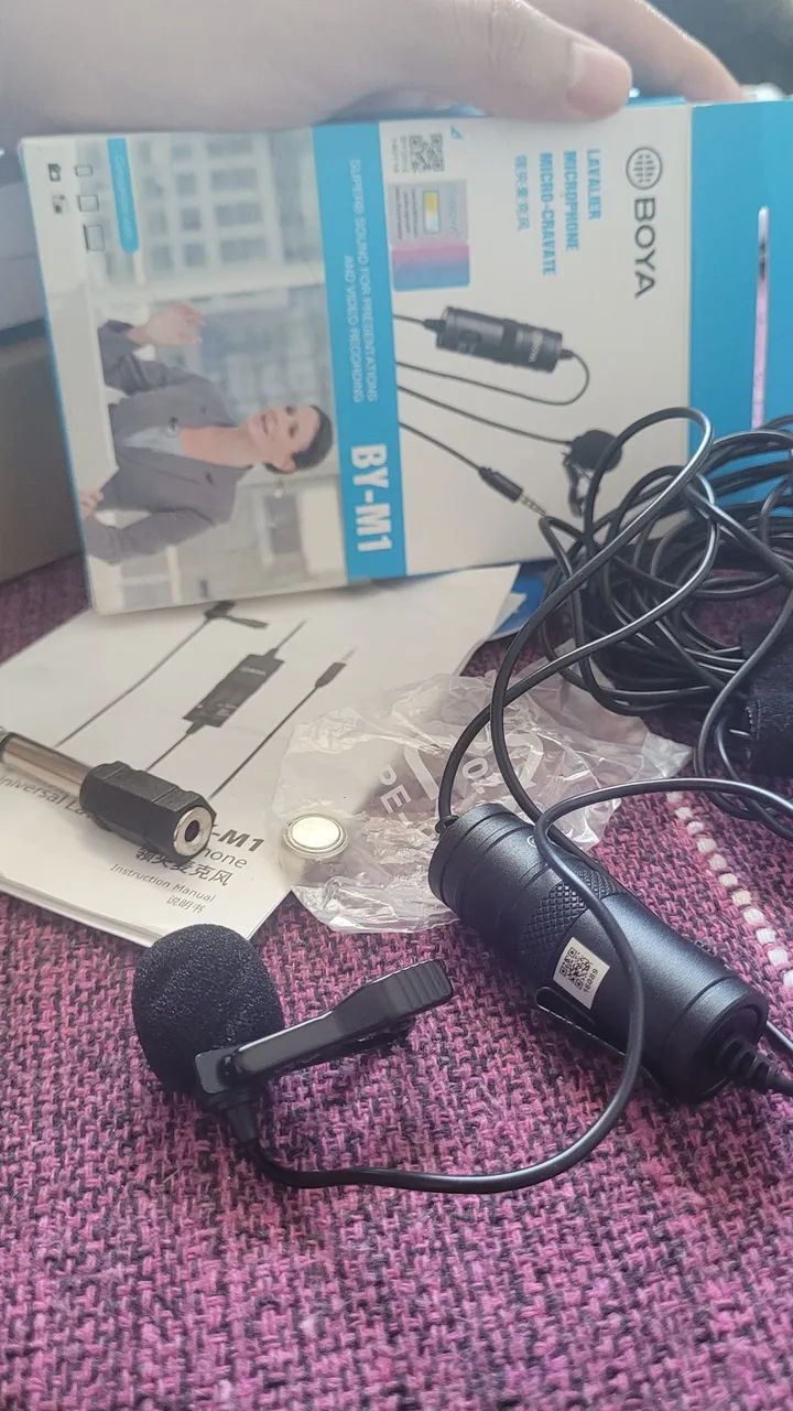 Microfone Lapela Boya