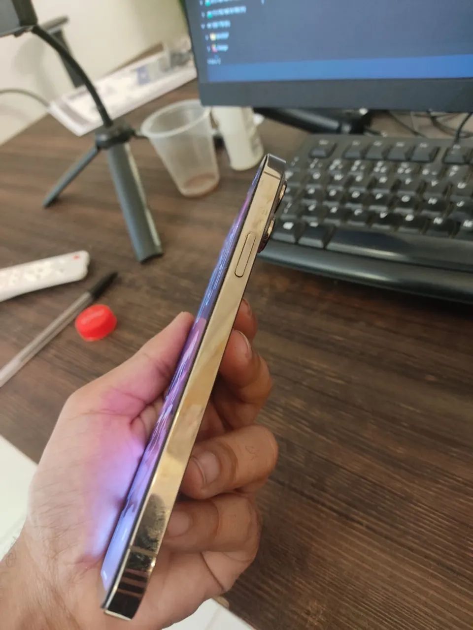 IPHONE 13 PRO MAX  128GB  DOURADO - Foto 5