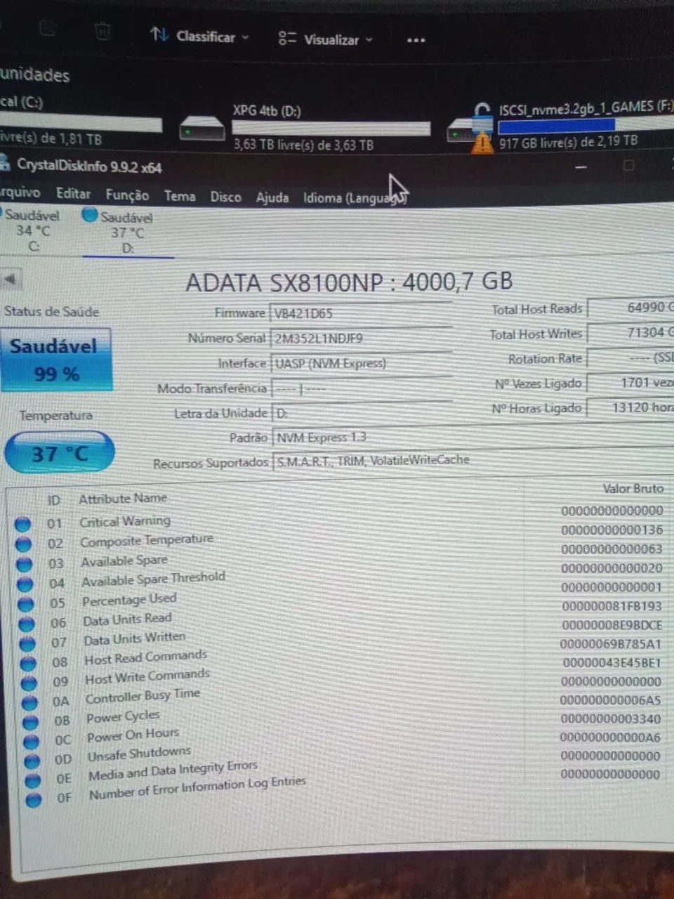 Nvme 4tb Adata XPG - Foto 4