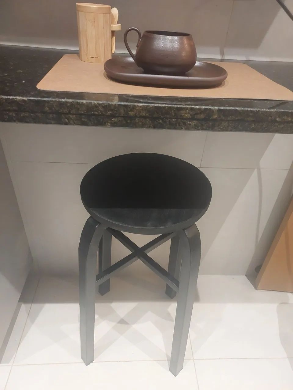 Banqueta nova em metalon e madeira - Foto 4