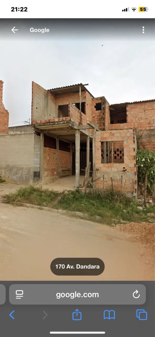 Vendo casa em construção bairro trevo 