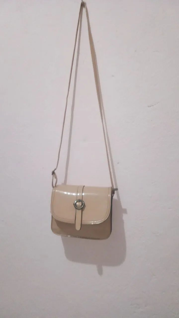 Bolsa Transversal Bege Feminina 