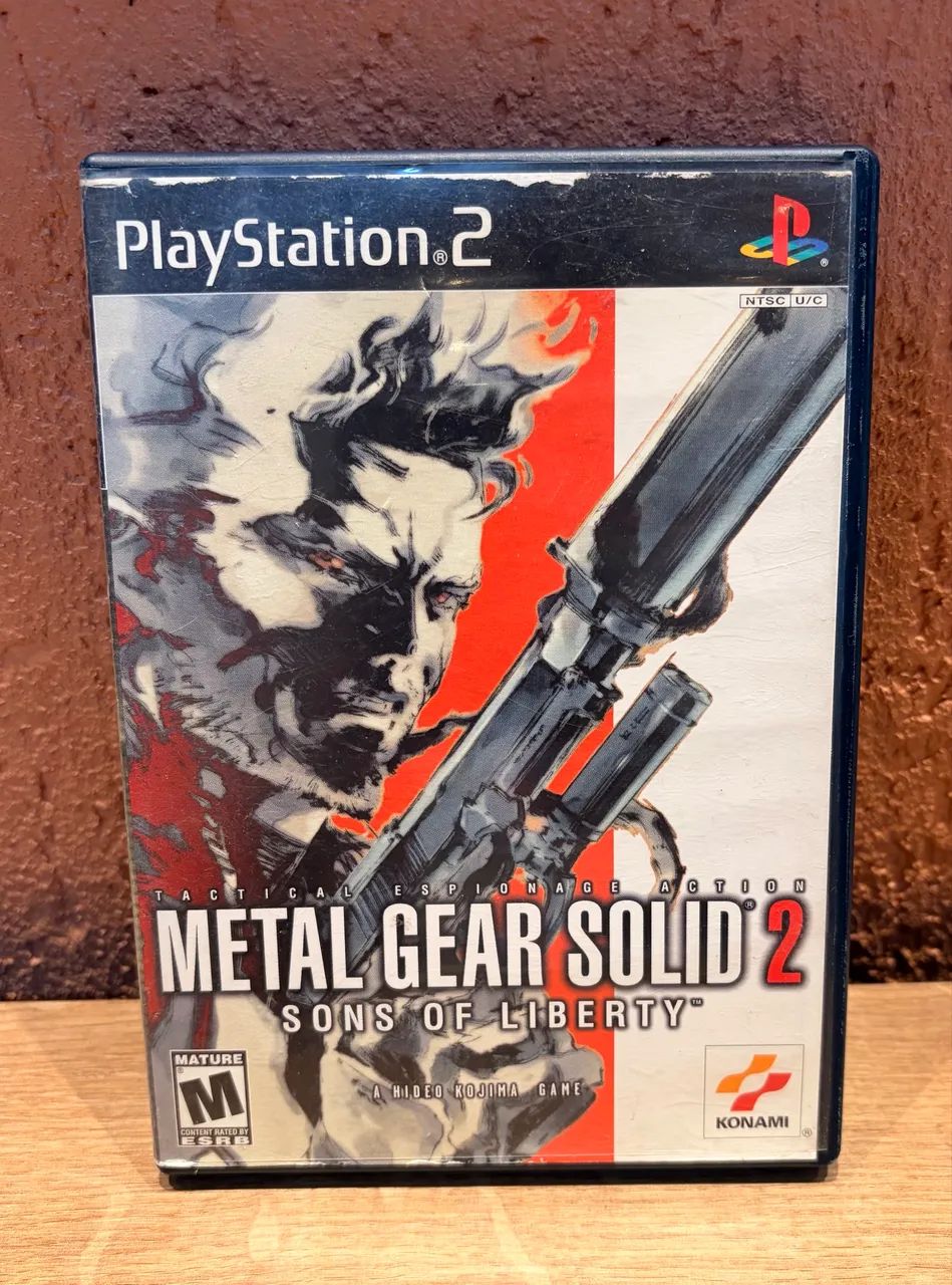 Metal Gear Solid 2 PS2 jogo original na caixa