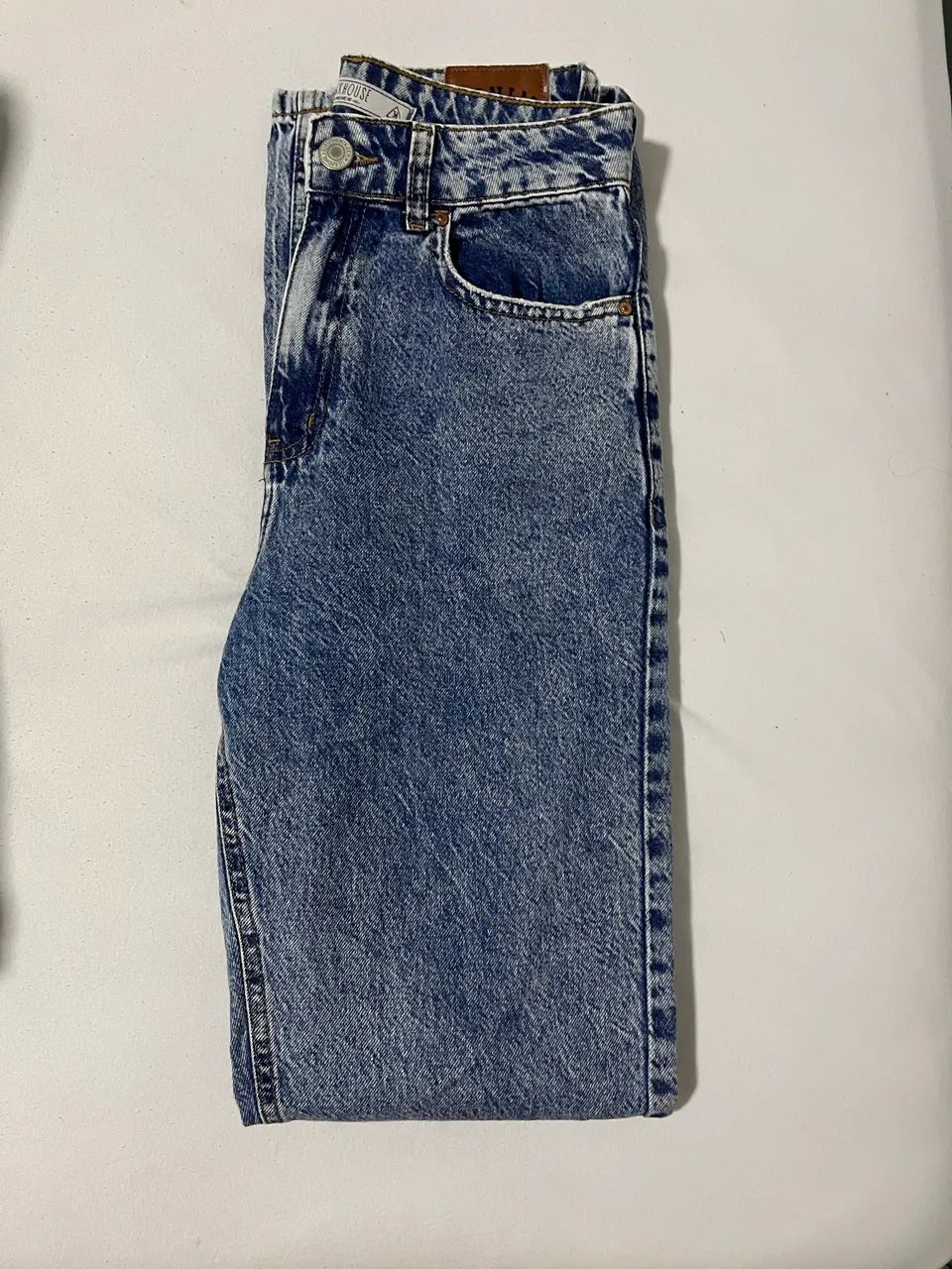 Calça Jeans Reta Usada - Foto 2