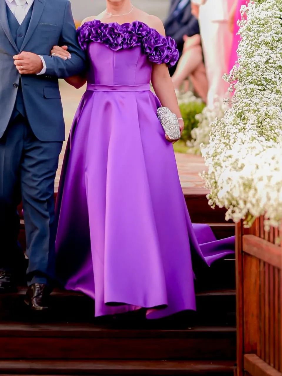 Vestido de festa violeta  - Foto 3