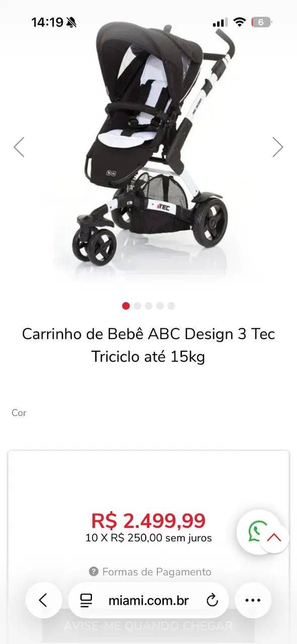 Carrinho abc design 3tec - Foto 2