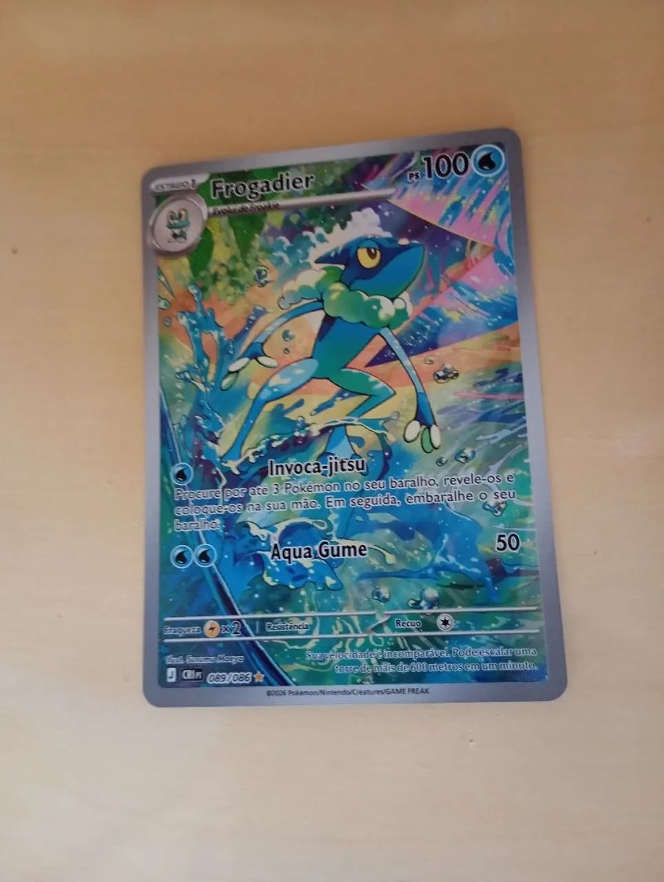 Carta pokémon, Caos acendente FROGADIER e CHESNAUGHT - Foto 2