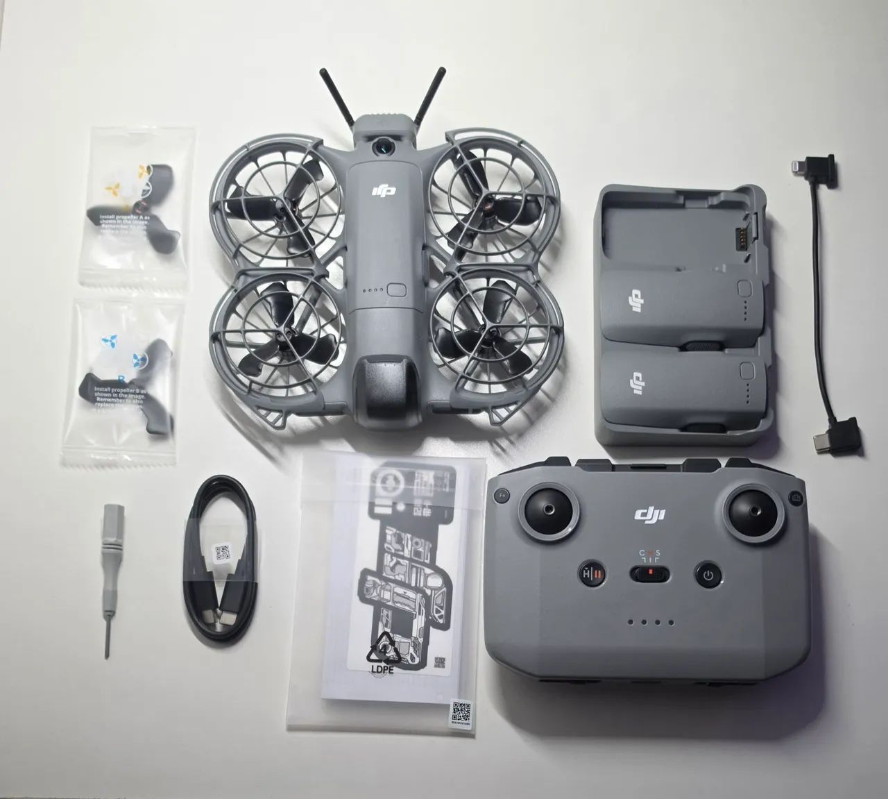 DJI Combo Neo 2 Fly More com controle remoto RC-N3 - Foto 3