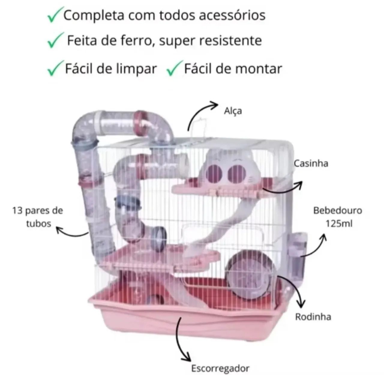 Gaiola Safari Gigante para Hamster - Foto 4