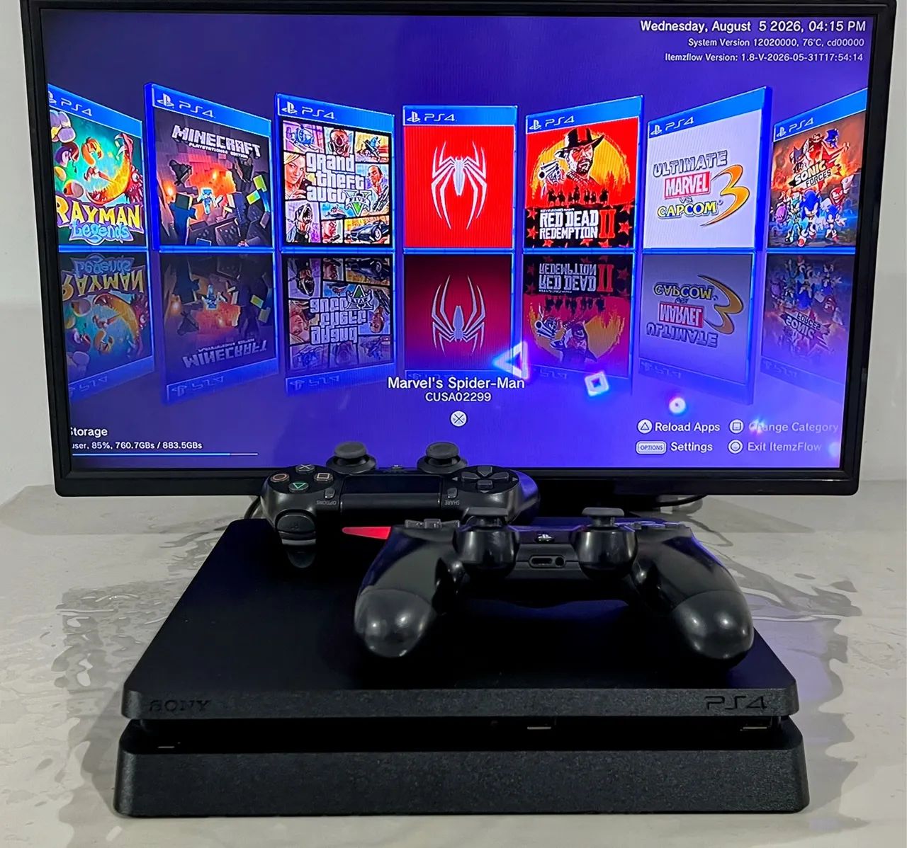 Ps4 Desbloqueado Hd 1Tb - Foto 2