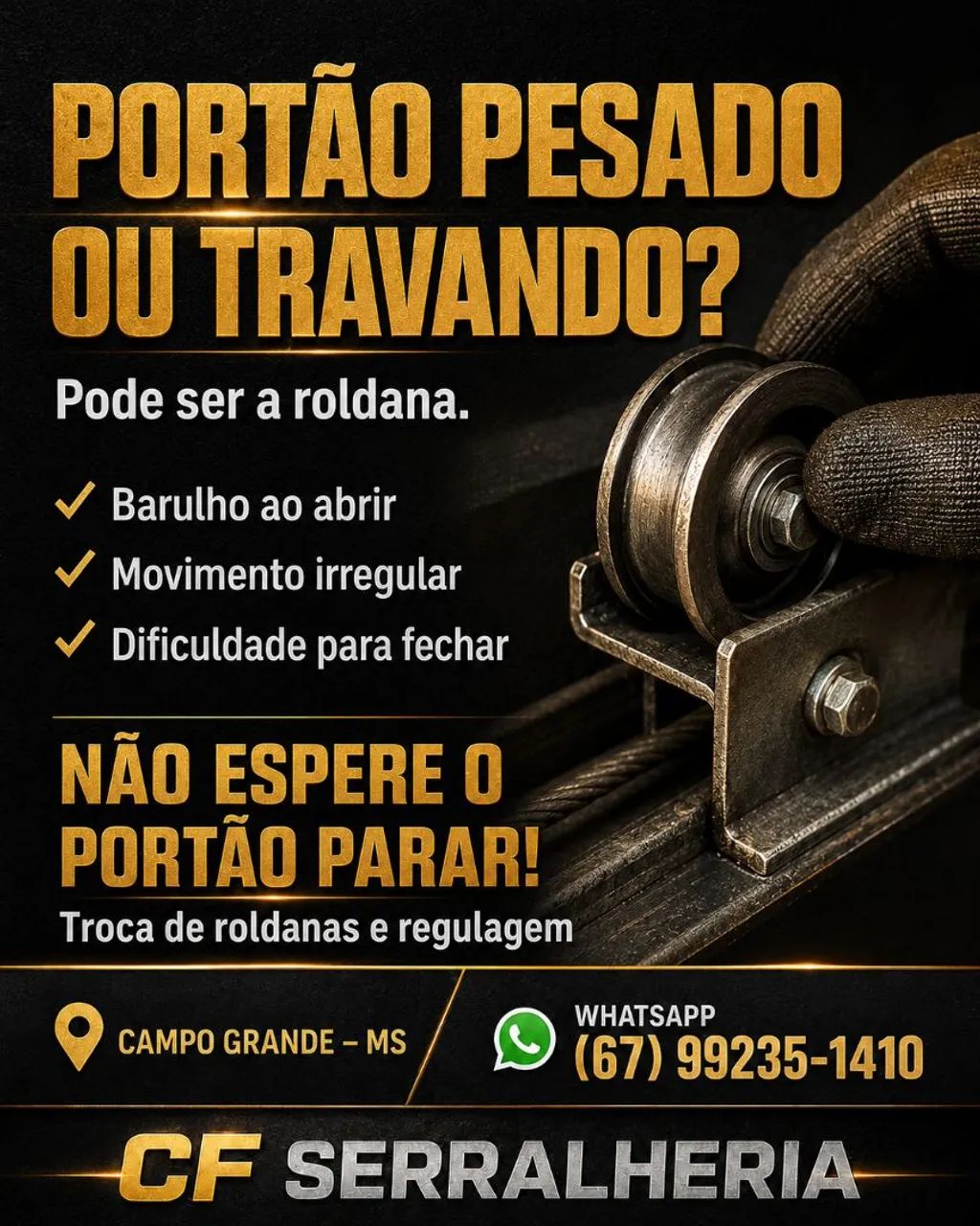 Troca de roldanas 