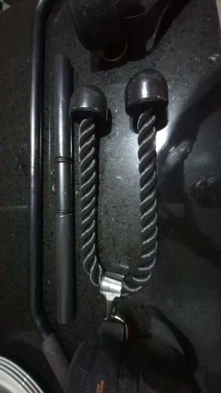 Kit Brarra curva , reta , corda triceps, caneleiras - Foto 2