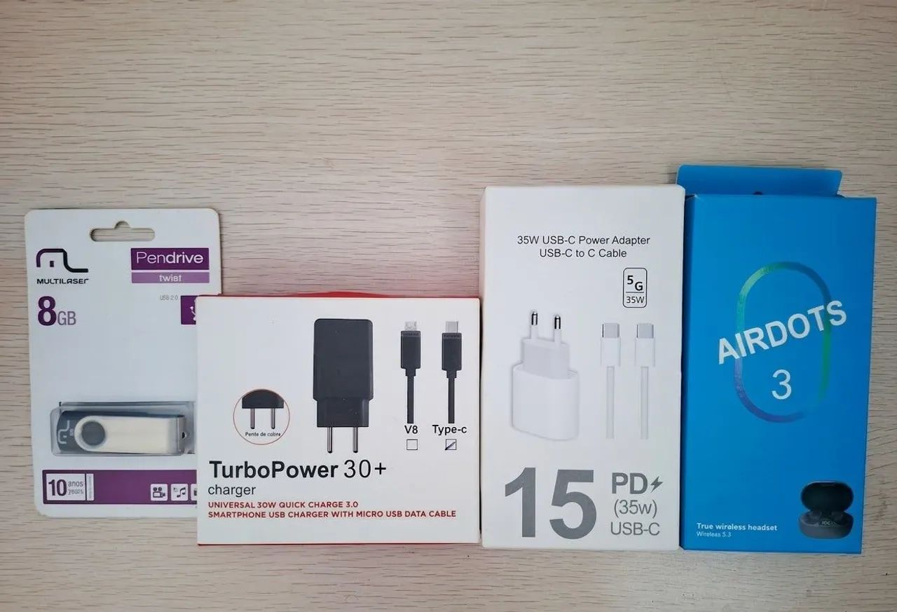 Kit de acessórios novos 