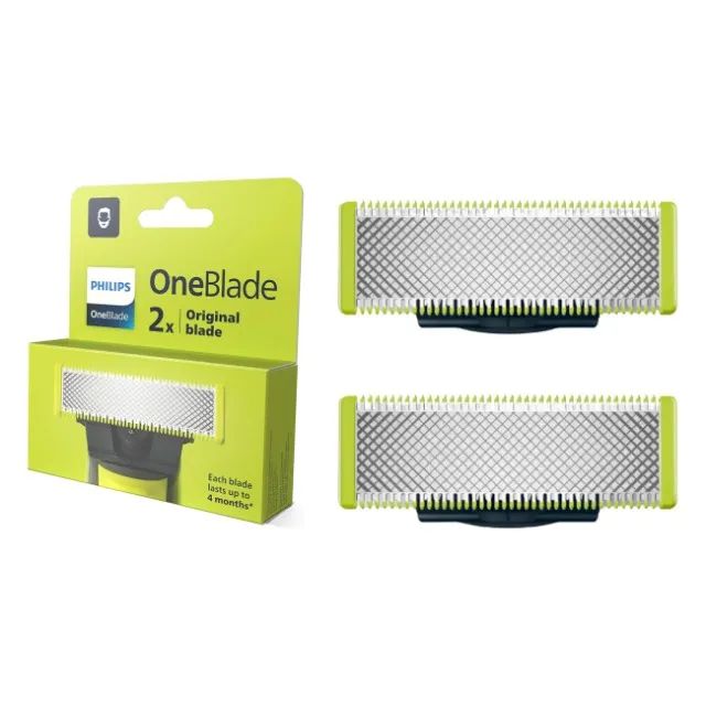 Kit 2 Lâminas de Reposição Originais Philips OneBlade QP220/51 