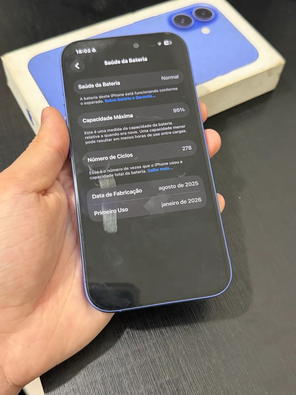 IPHONE 16 AZUL 128 GB SEMINOVO - Foto 5