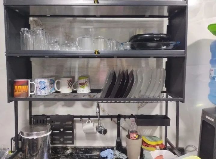 Escorredor de Louças Suspenso para Pia - Organizador de Cozinha 2 Andares