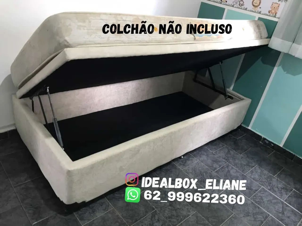 Box baú Solteiro 88×188 _ Seu quarto mais organizado. - Foto 2