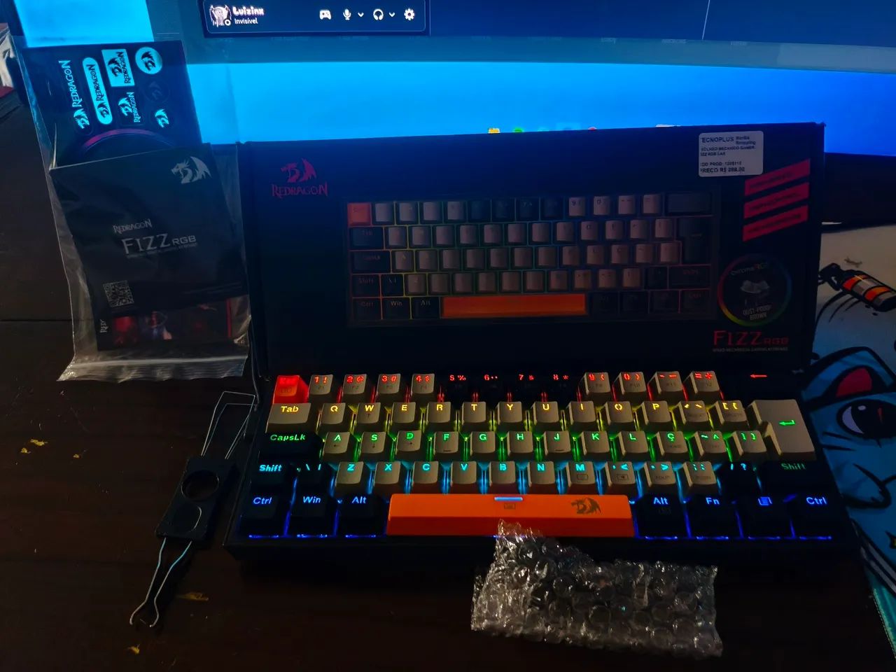 Teclado redragon fizz 440254765068472321