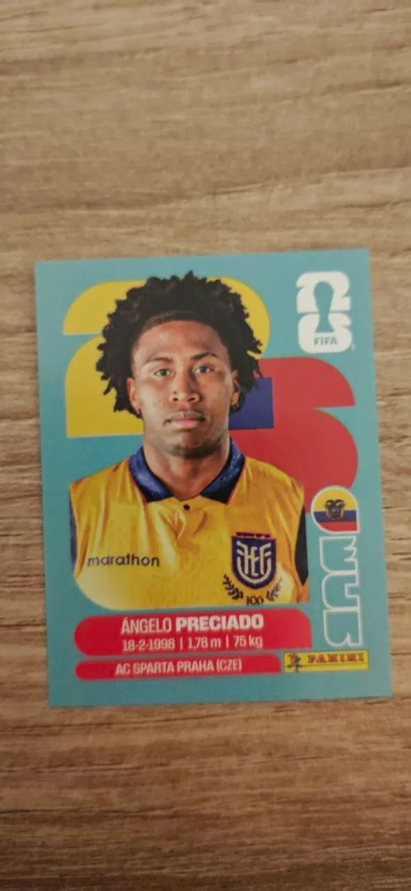 Figurinha Panini Copa do Mundo 2026 Angelo Preciado