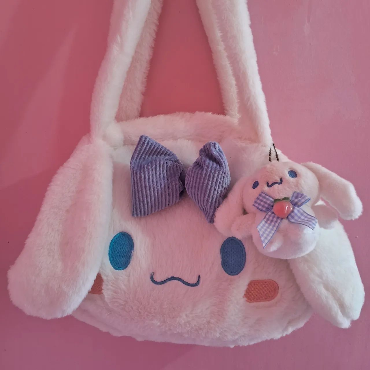 Bolsa cinnamoroll e chaveiro