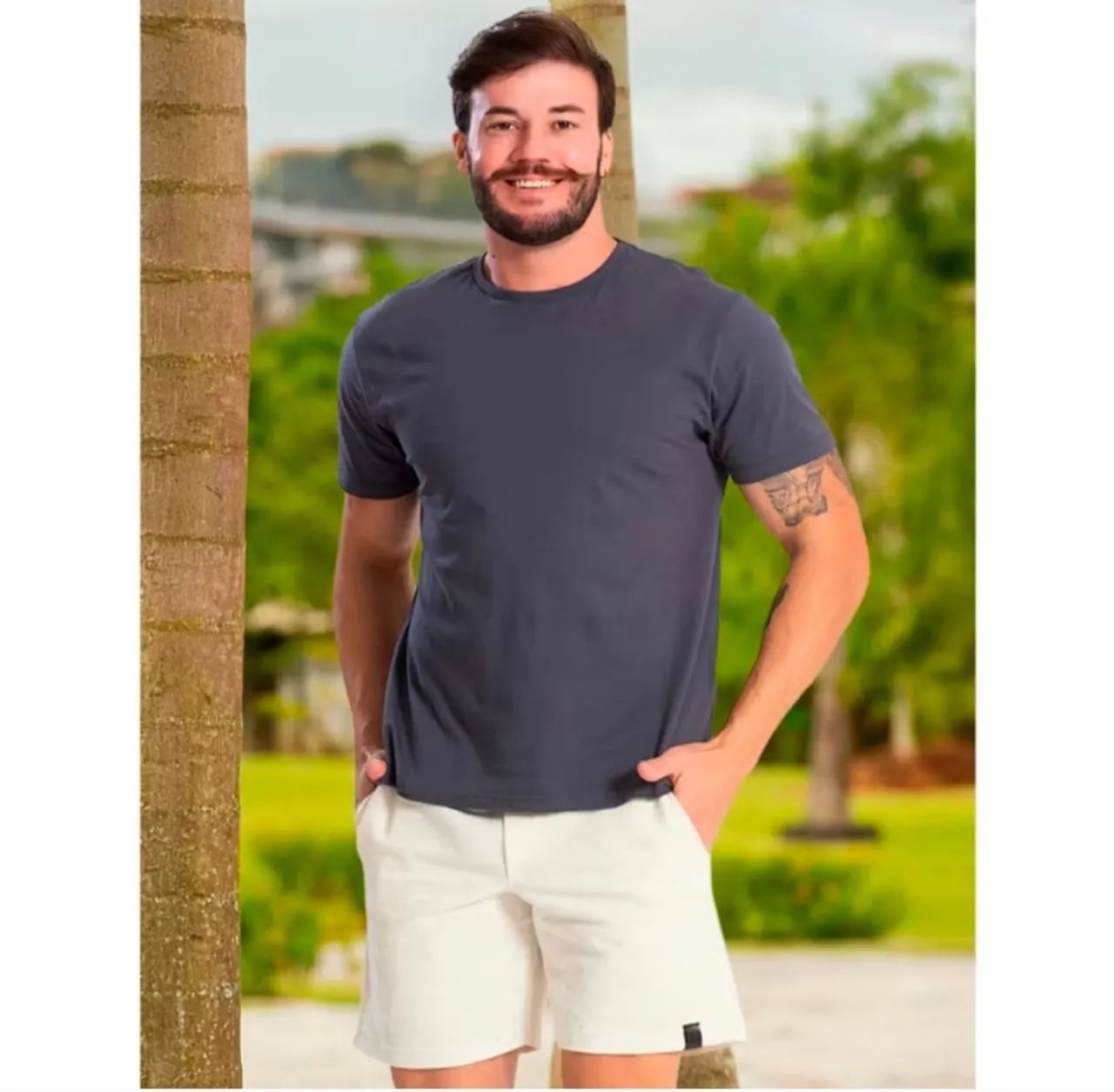 Camisas masculinas lisas  - Foto 4