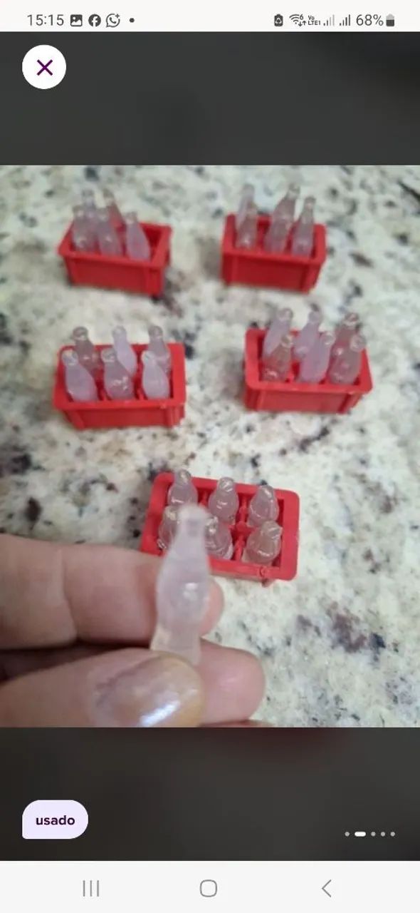 5 mini engradados de coca cola dos anos 80 - Foto 2