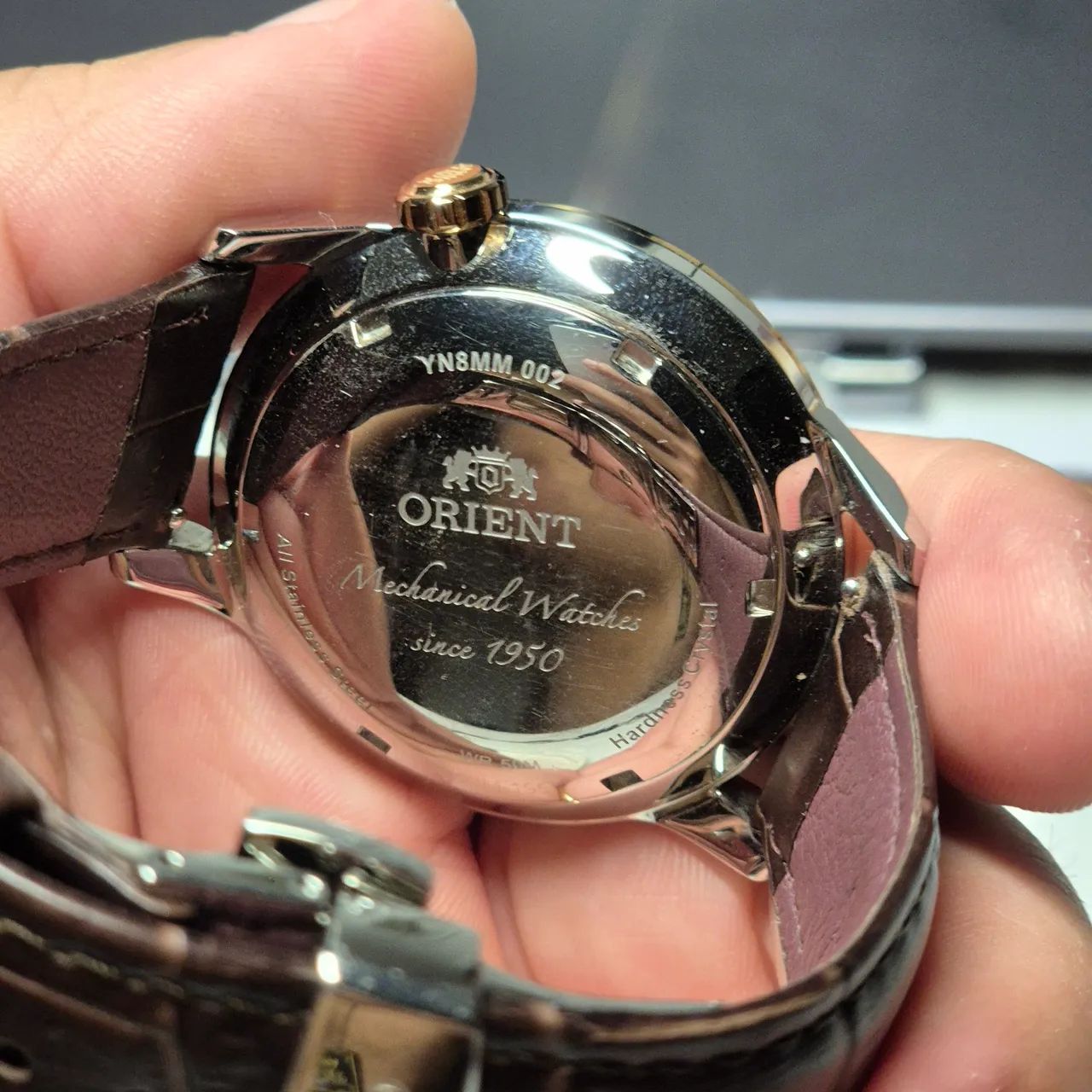 Orient Superior automático mostrador marrom YN8MM002 - Foto 2