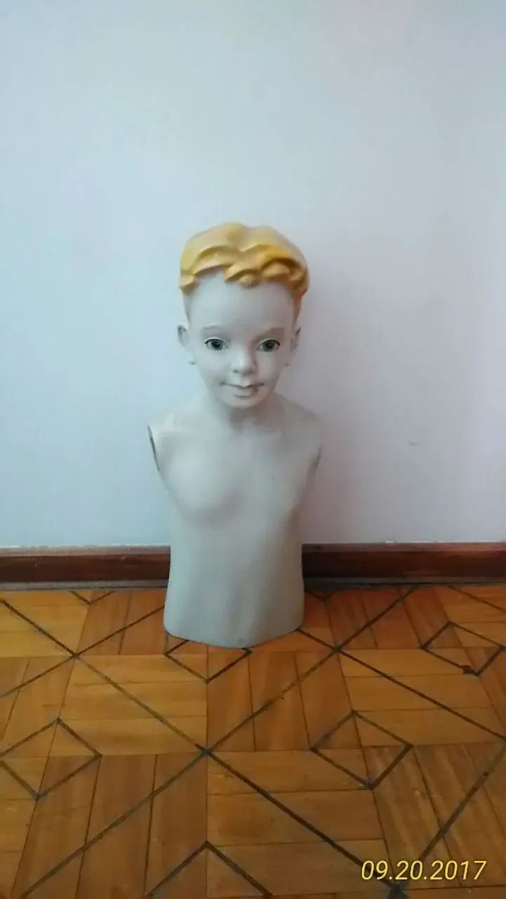 BUSTO INFANTIL DE MANEQUIM ANTIGO - Foto 5