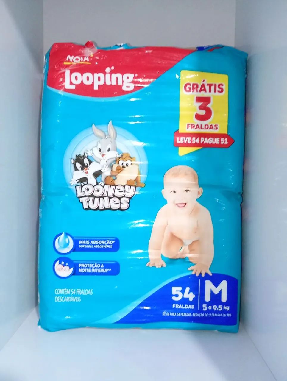 Vendo Fralda looping e Pampers as duas juntas