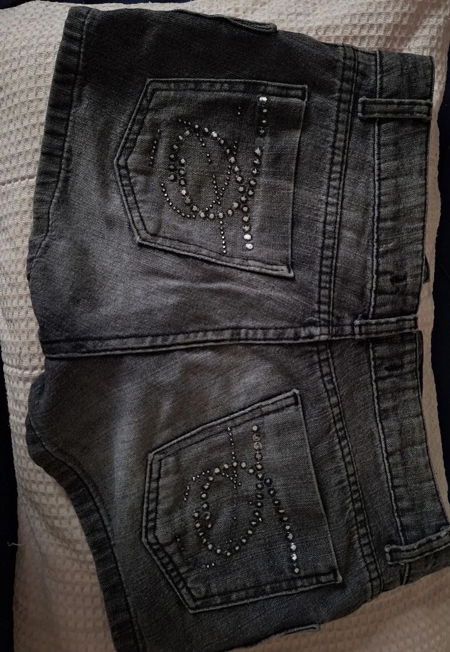 short jeans anos 2000 y2k clock house grunge - Foto 2