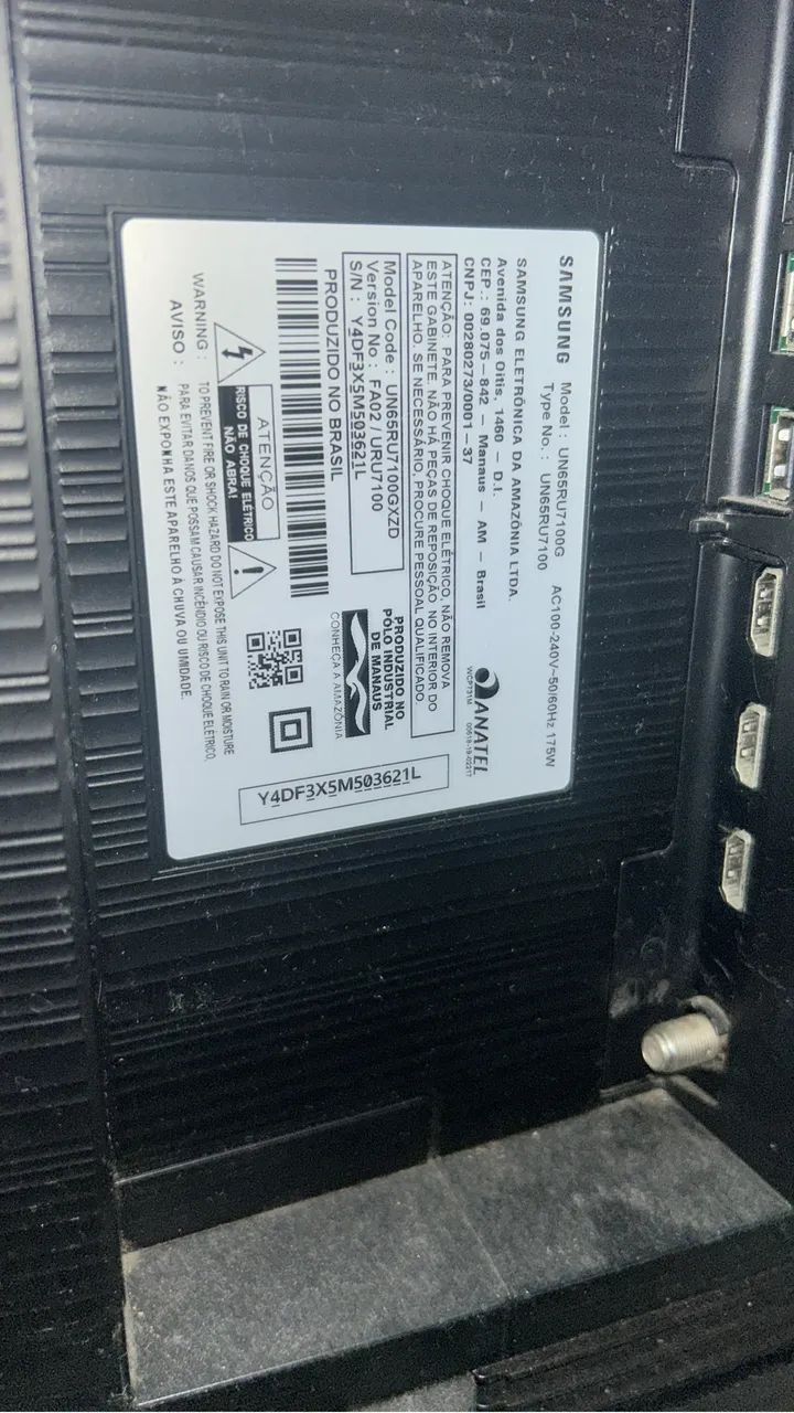 Tv Samsung 65 polegadas com defeito - Foto 3