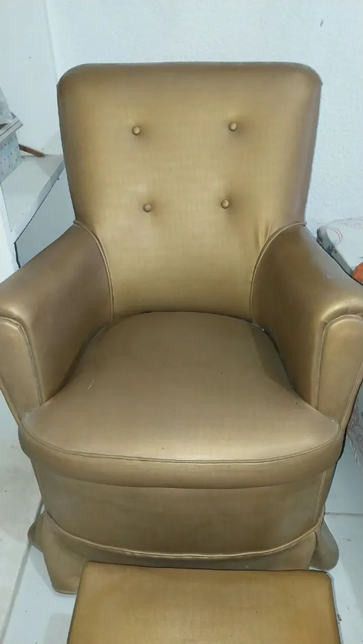 Poltrona de balanço com pulf  - Foto 2