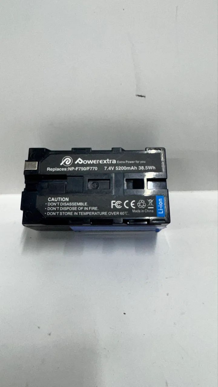 Bateria marca powerextra NP F7550 e F770 nova