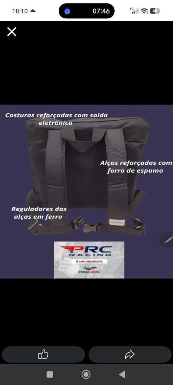 Bag de 96 Litros marca PRC Racing - Foto 5