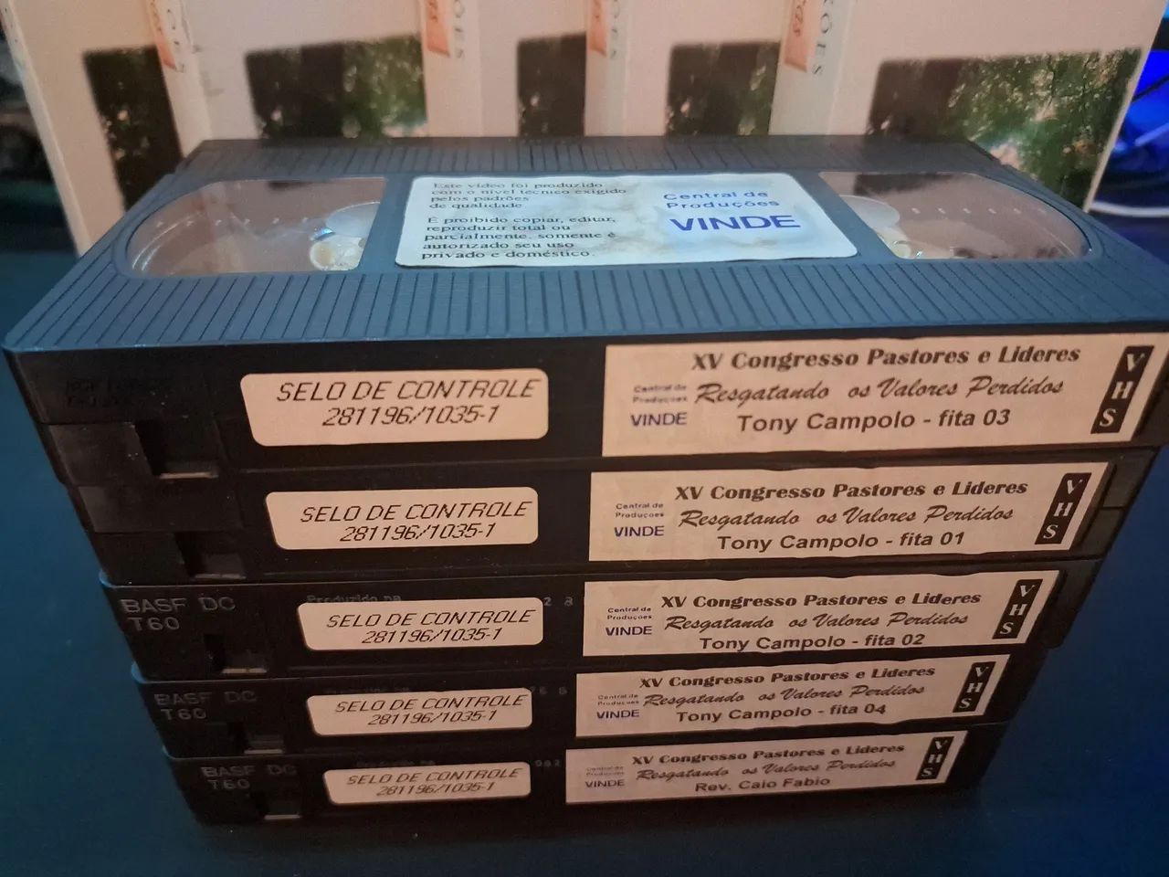 Fitas VHS Reflexões Bíblicas - Caio Fábio - Foto 4