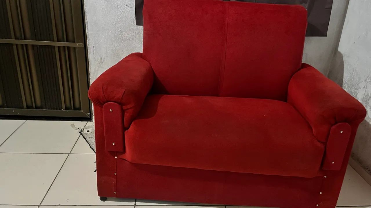 Sofá dois lugares usado vendo ou troco  - Foto 3