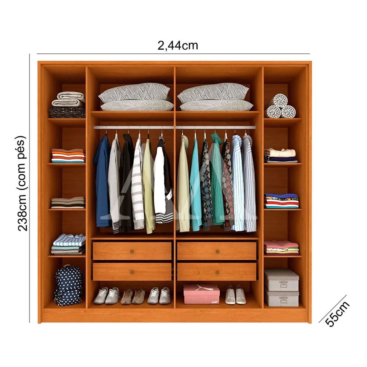 GUARDA-ROUPA GRANDE RIPADO. - Foto 2