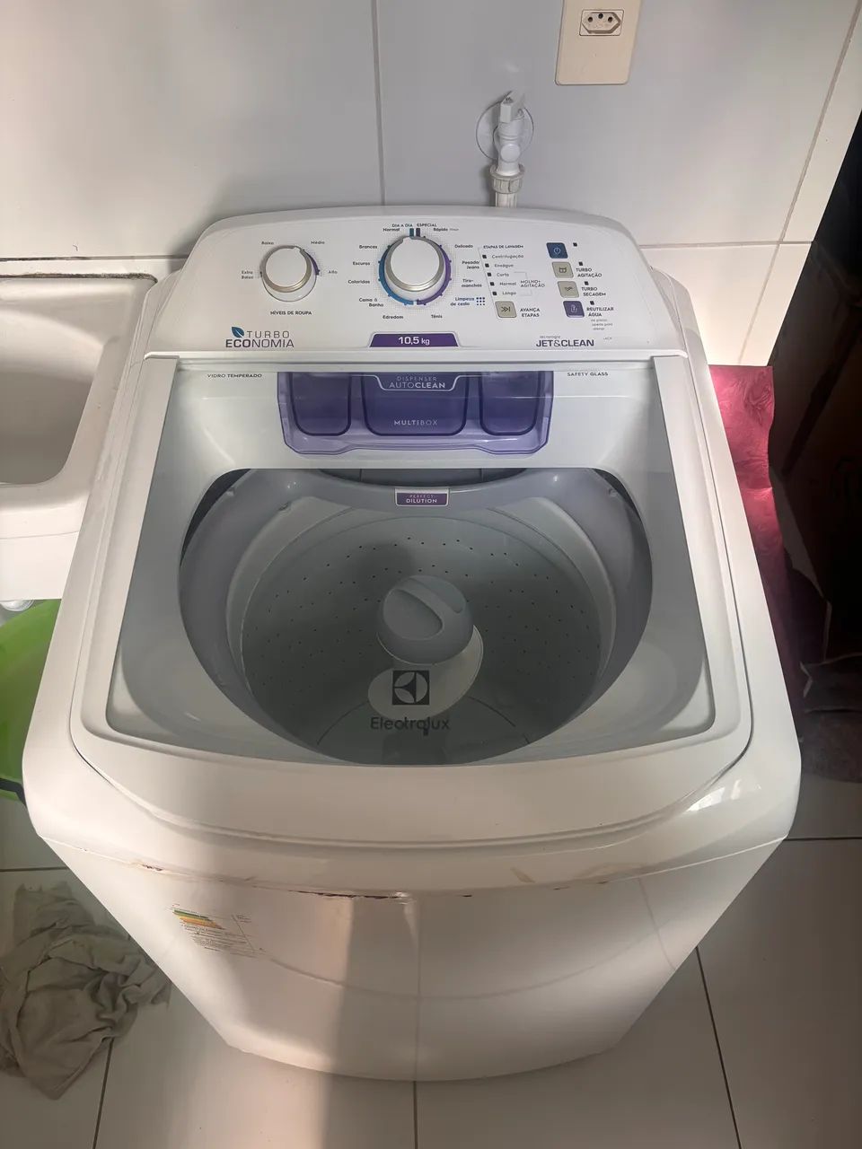 Lavadora de roupa Eletrolux-10,5kg